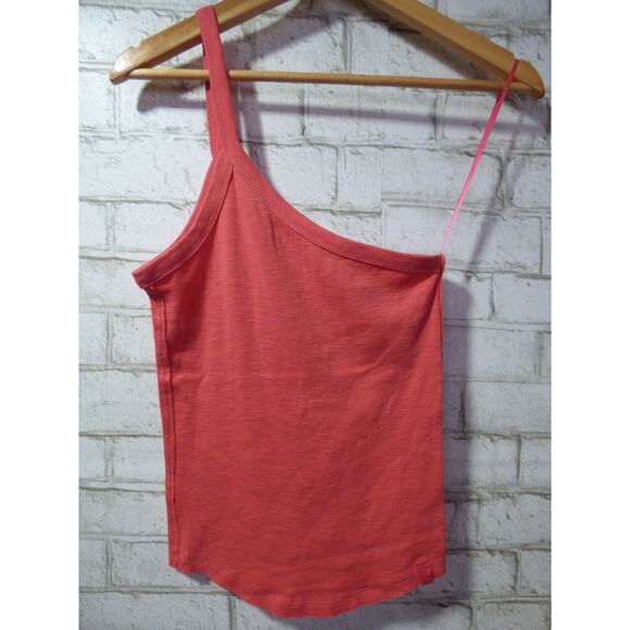 $38 We the Free People Pink One Way Or Another One Shoulder Tank Small NEW - Picture 3 of 8